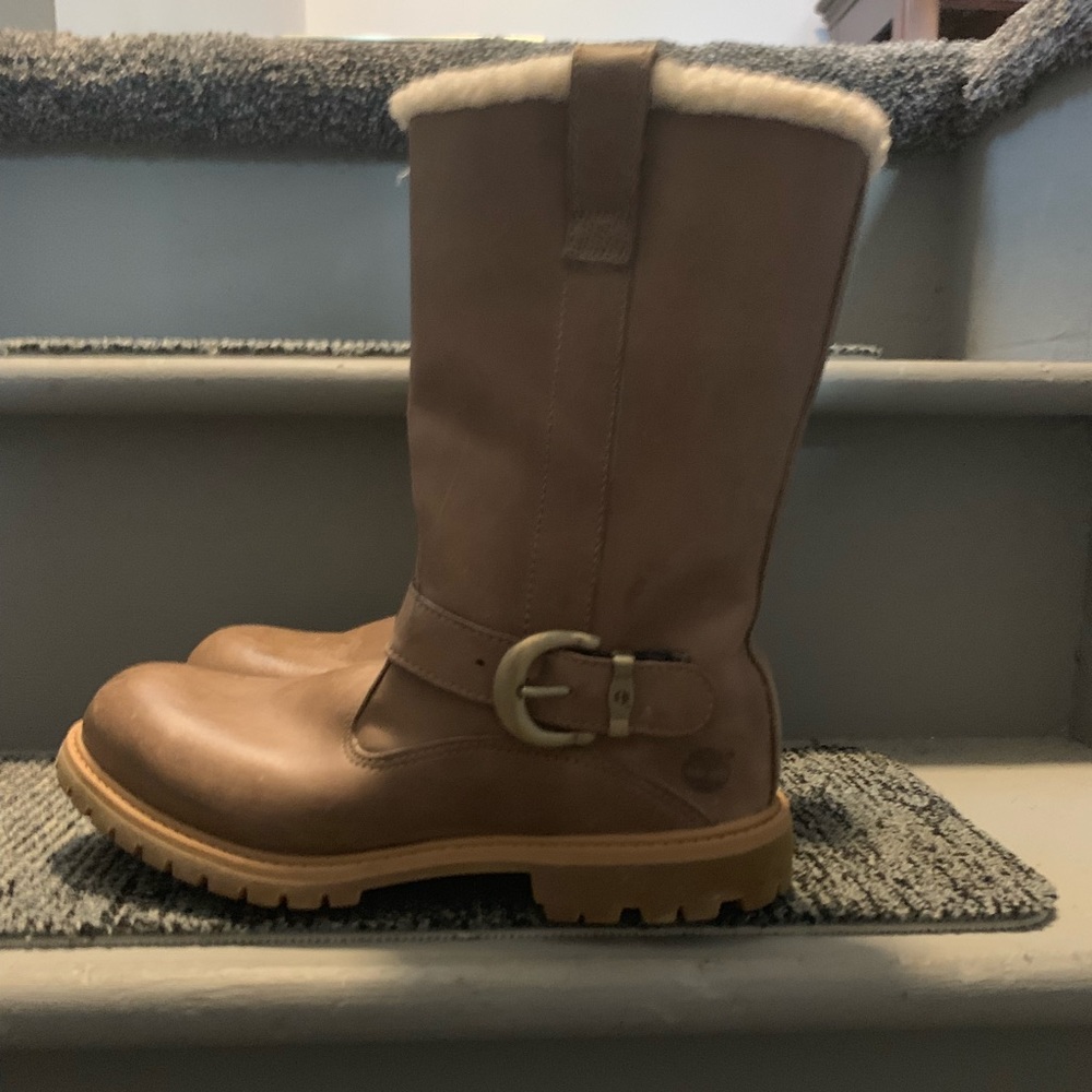 Women’s Timberland Fur-lined slip on Boots